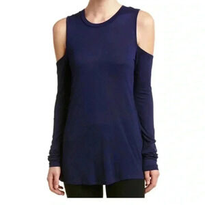 Sam Edelman Women's Cold Shoulder Tee Athletic Blue